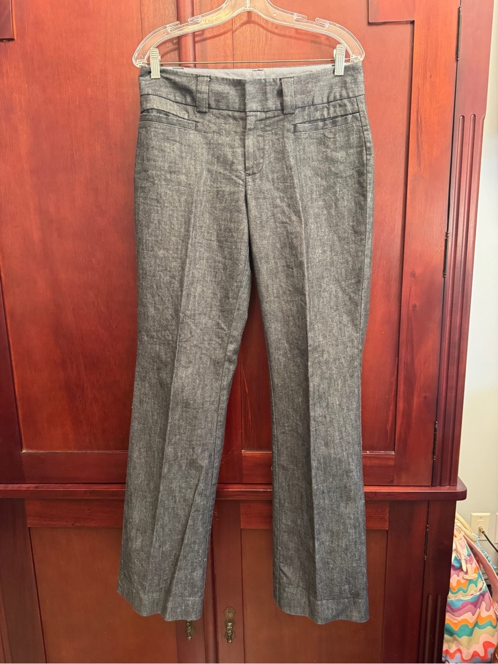 Gap Curvy Dress Pants Heather Gray Size 6 Long Stretch Career Work